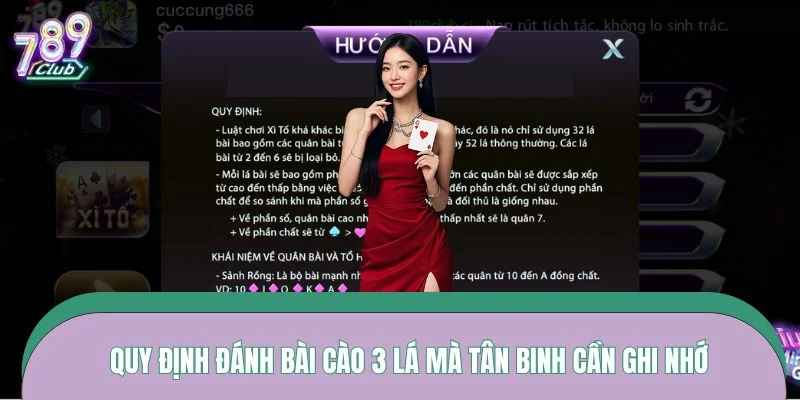 Quy định đánh bài cào 3 lá mà tân binh cần ghi nhớ