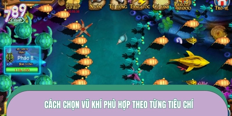 Cách chọn vũ khí phù hợp theo từng tiêu chí